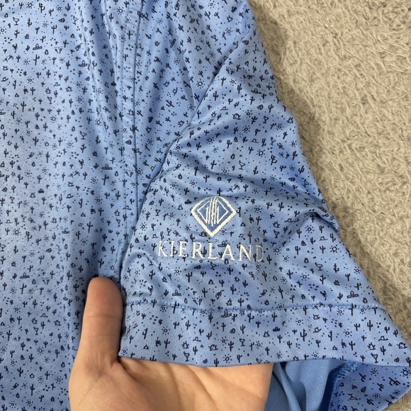 Peter Millar Men Sz L Summer Comfort Polo Shirt Short Sleeve Western Cactus Hat - Picture 3 of 8